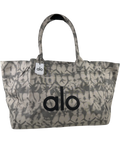 alo yoga Grey Iconic Shopper Tote Bag — front
