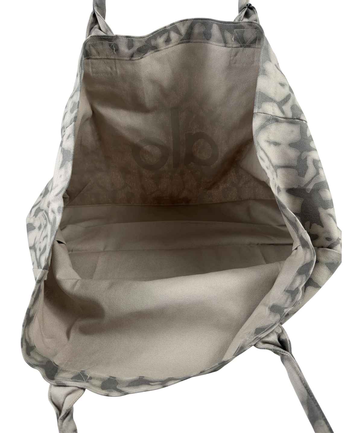 alo yoga Grey Iconic Shopper Tote Bag — detail