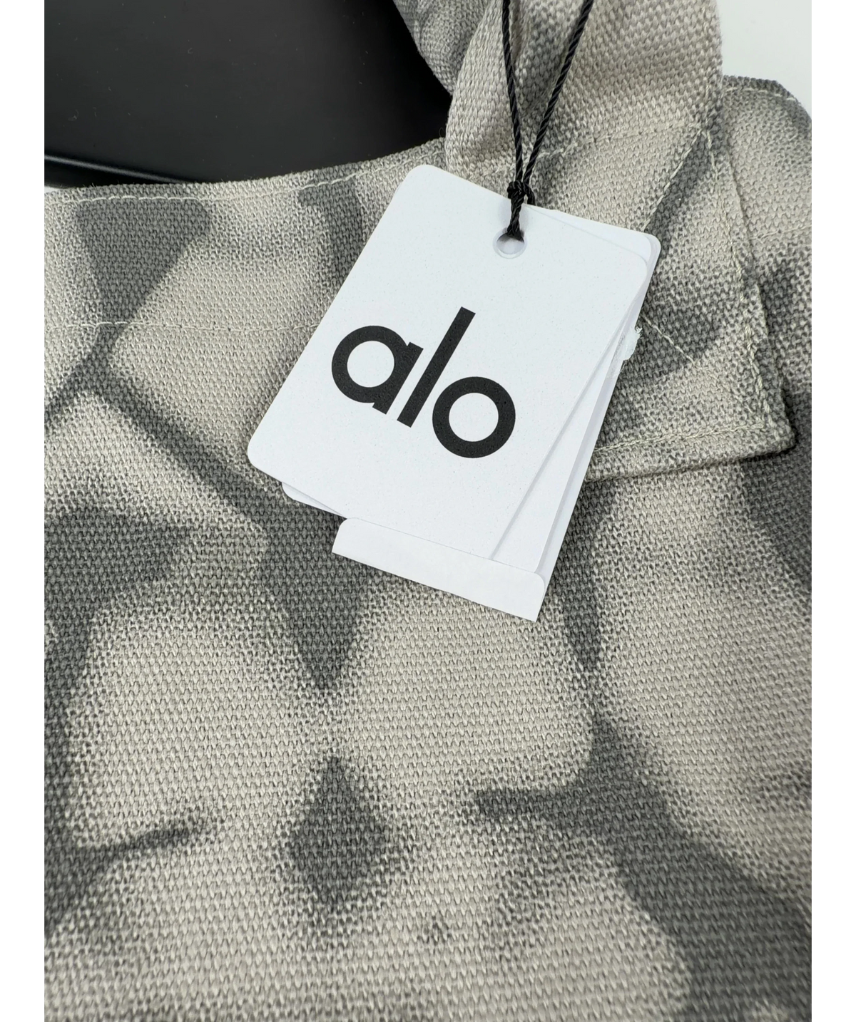 alo yoga Grey Iconic Shopper Tote Bag — label