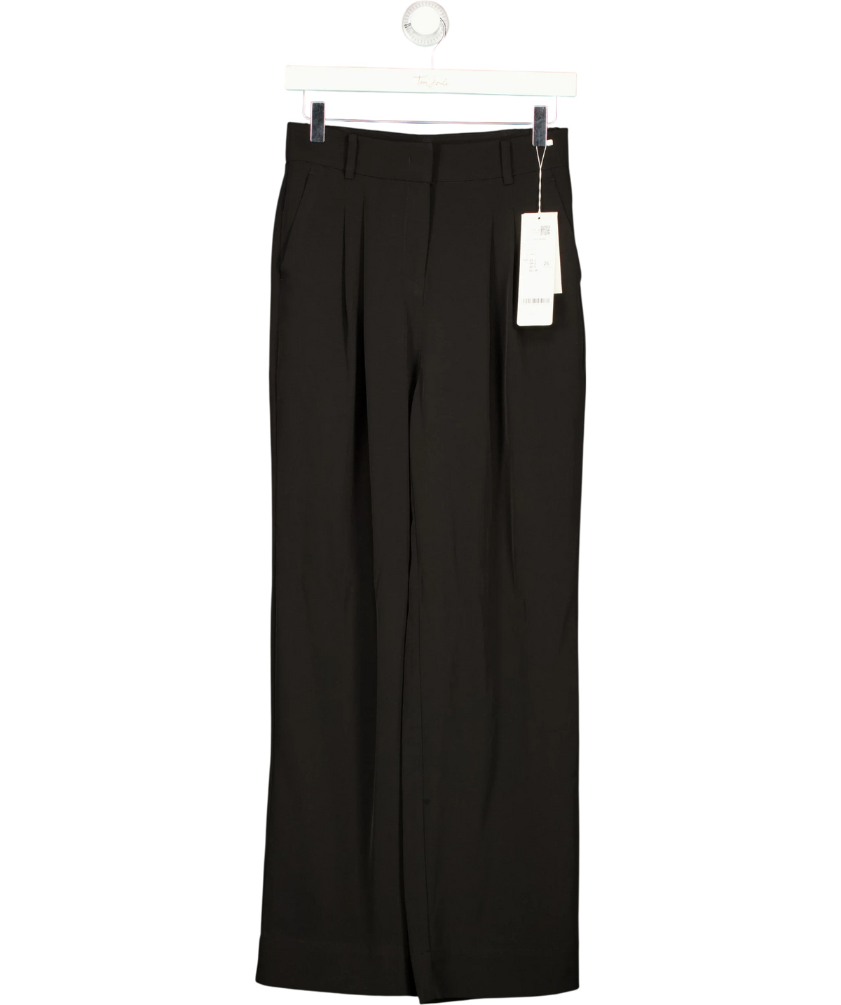 GOELIA Black Leisure Pants, size UK 6 — front