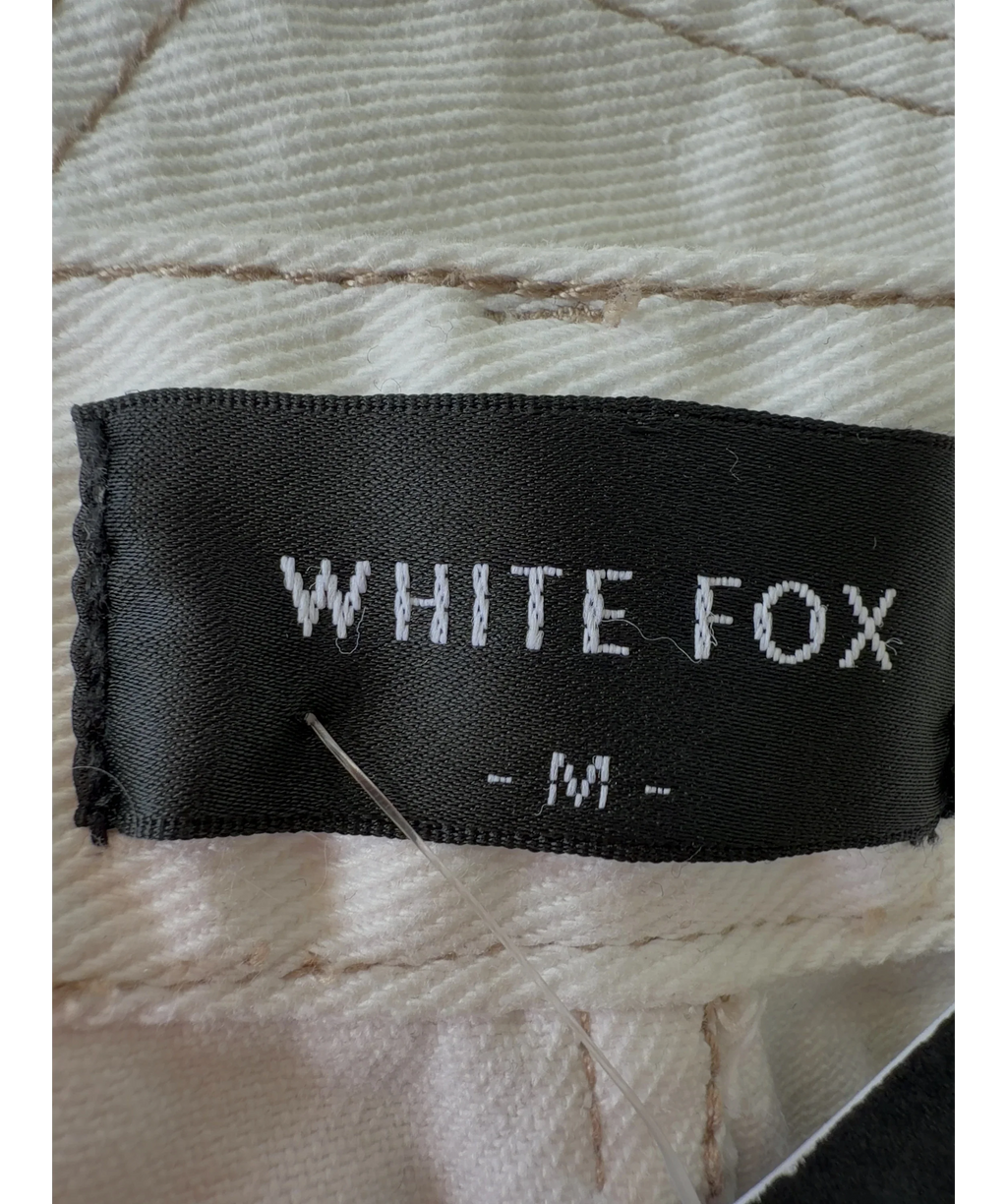 WHITE FOX White Colour, size UK M — care label