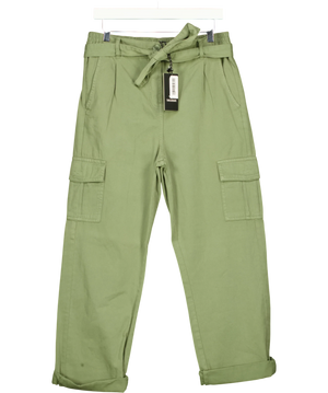 Threadbare Mandy Cargo Trouser Green UK 12