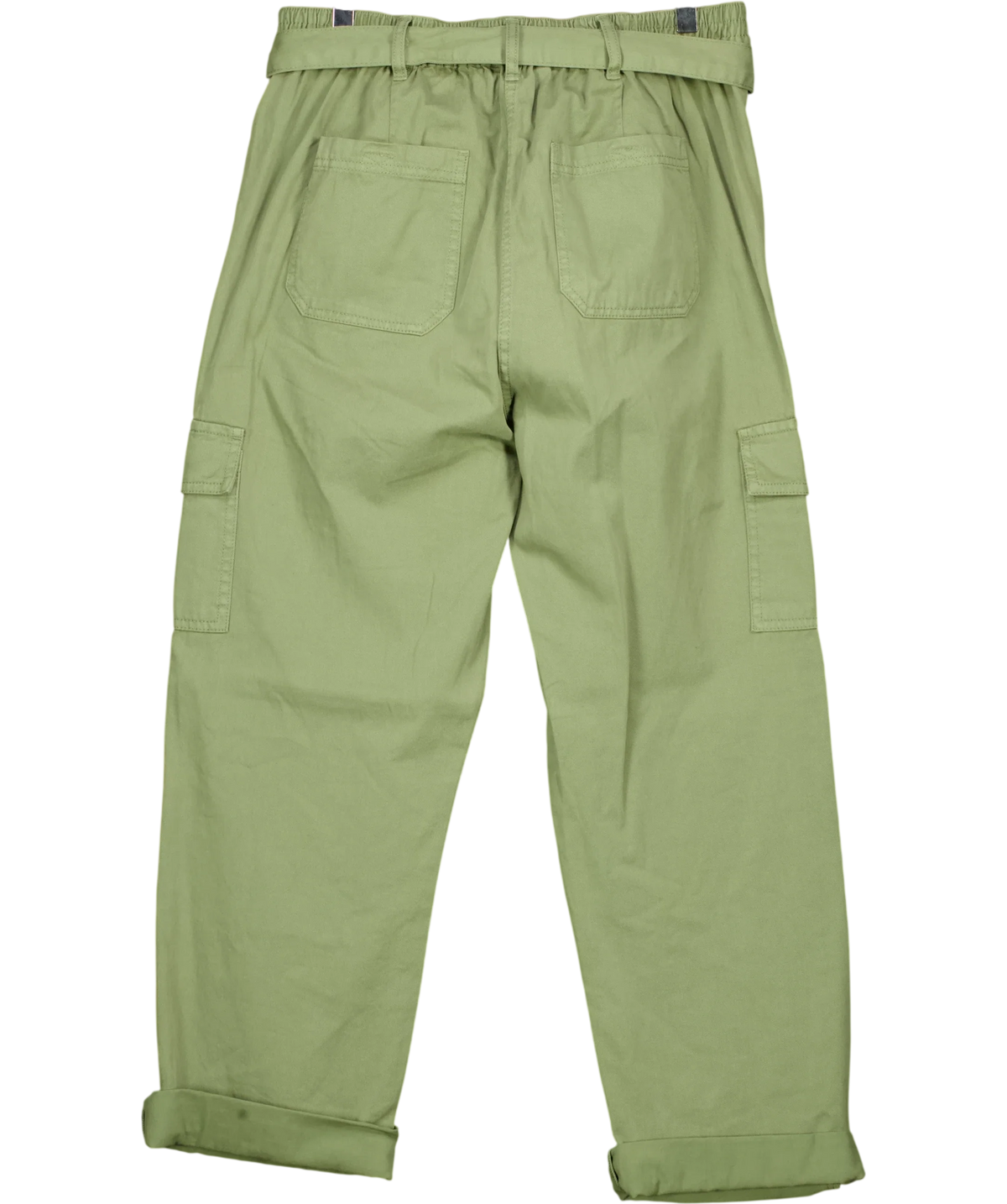 Threadbare khaki Mandy Cargo Trouser, size UK 12 — back
