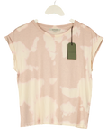 ALLSAINTS Pink Sasha Tydy Tee, size UK 10 — front