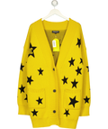 KEISER CLARK Yellow Stardust Cardigan, size UK M — front