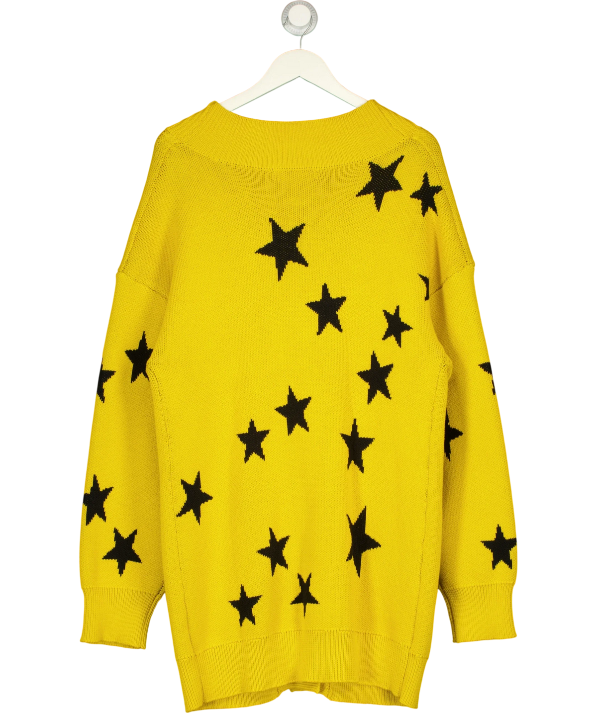 KEISER CLARK Yellow Stardust Cardigan, size UK M — back