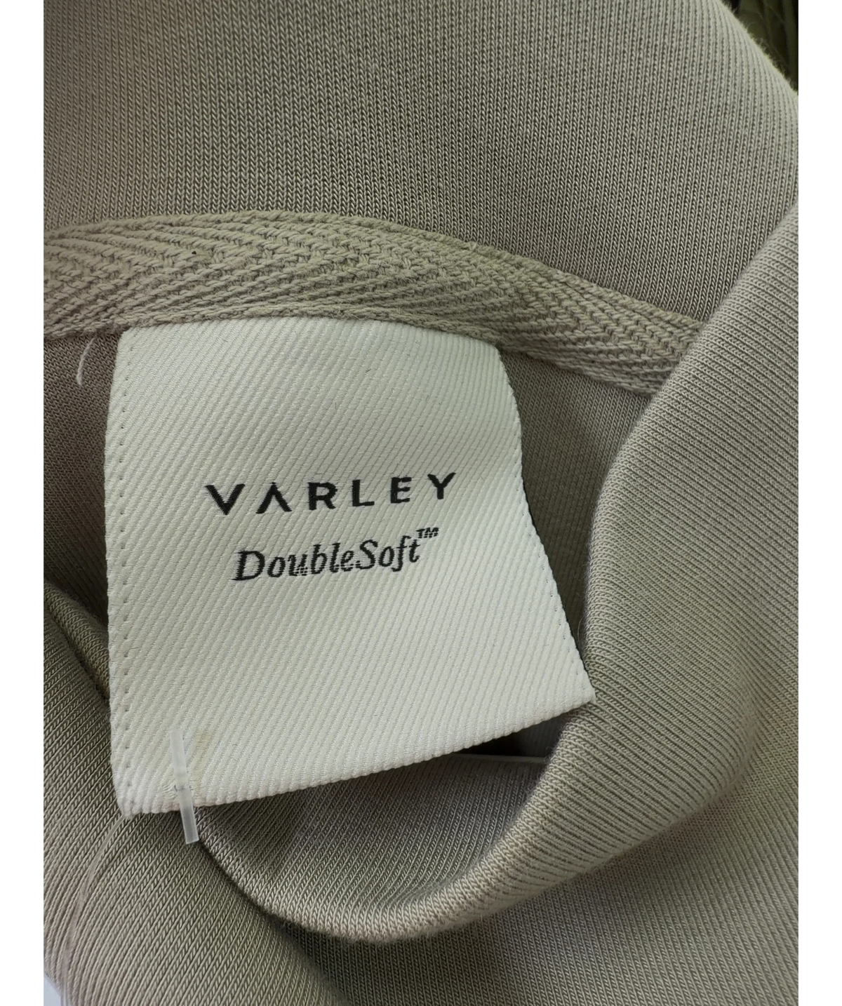 Varley Beige Ellen Cowl Neck Tank, size UK S — detail