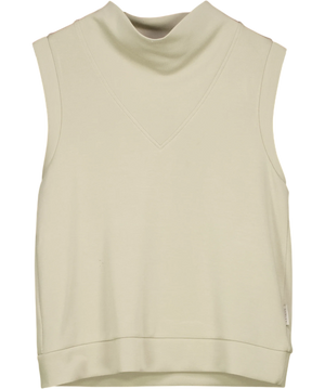 Varley Ellen Cowl Neck Tank Beige UK S