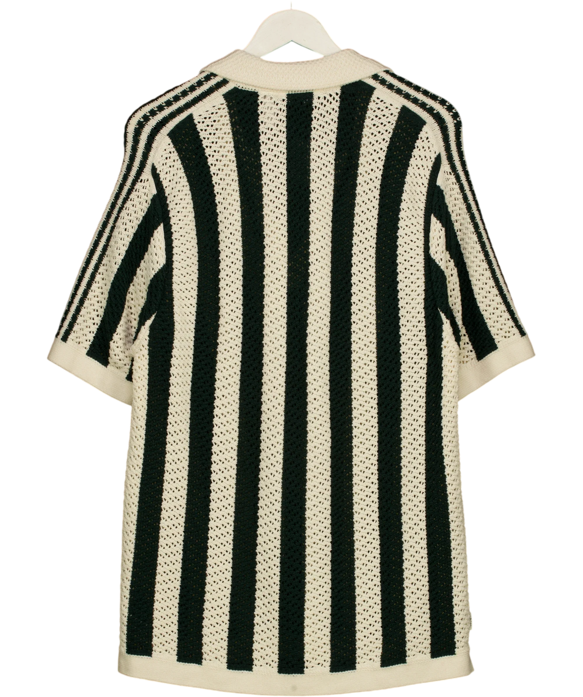 adidas Cream Knit Polo, size UK M — back