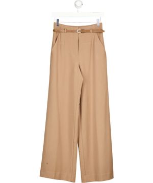 FOREVER NEW Brown Belted Wide Leg Trouser UK 6