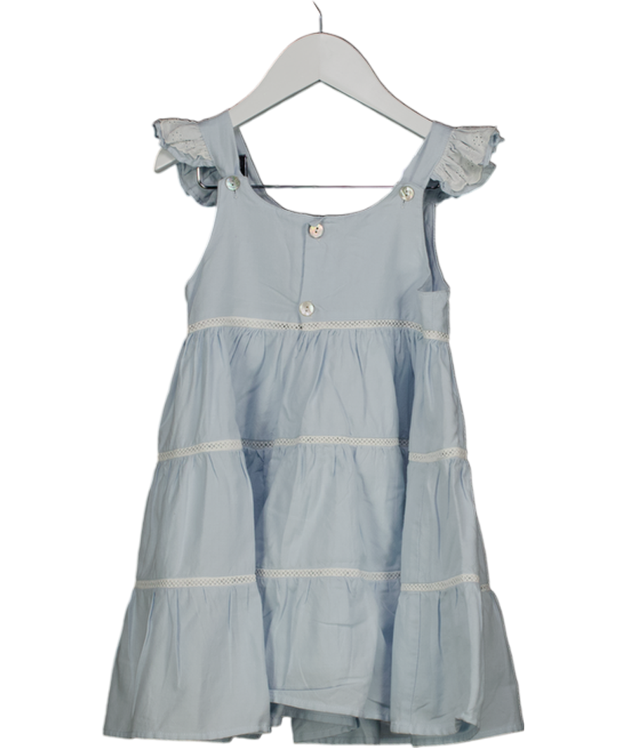 Bendita Baby Blue Lace Inset Tiered Sun Dress 6 Years