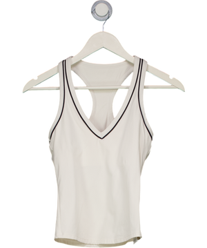 T/ALA Cream Dayflex Built-in Support V Neck Racer Vest - Ivory UK S