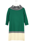 KATE SPADE Green Cowl Neck Knitted Dress UK S
