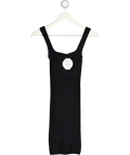 HUNZA G Black Original Square Neck Tank Dress One Size