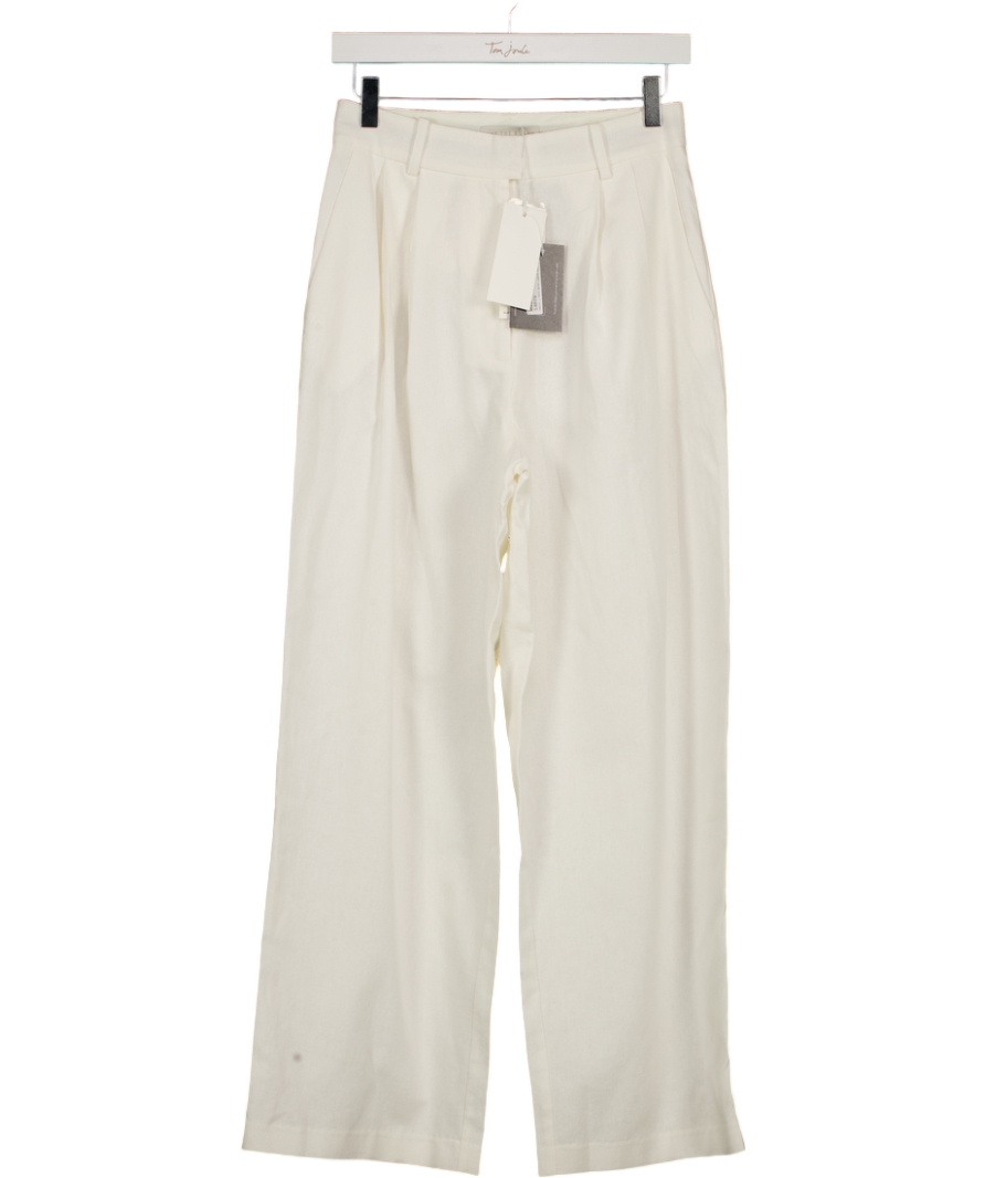 WAT. THE BRAND White Tapered Trousers UK 6