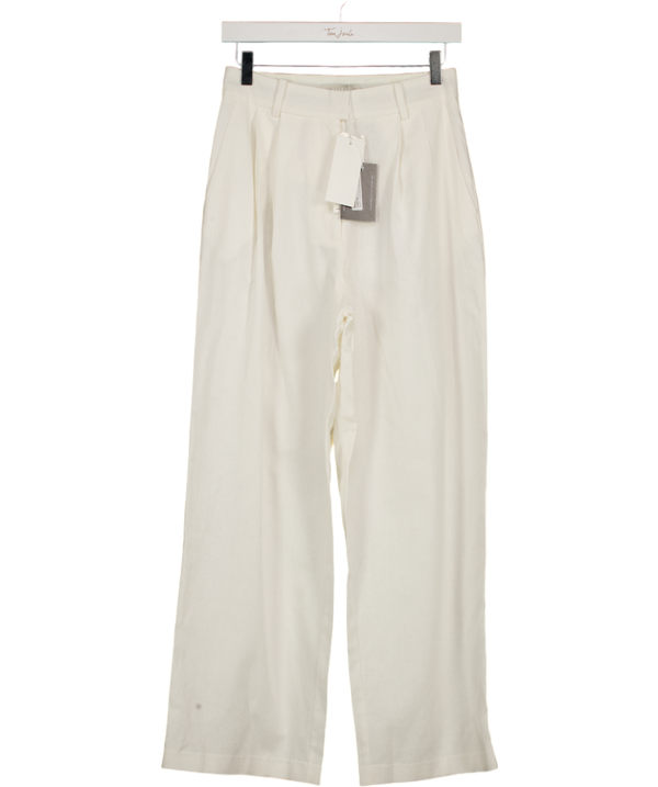 WAT. THE BRAND White Tapered Trousers UK 6