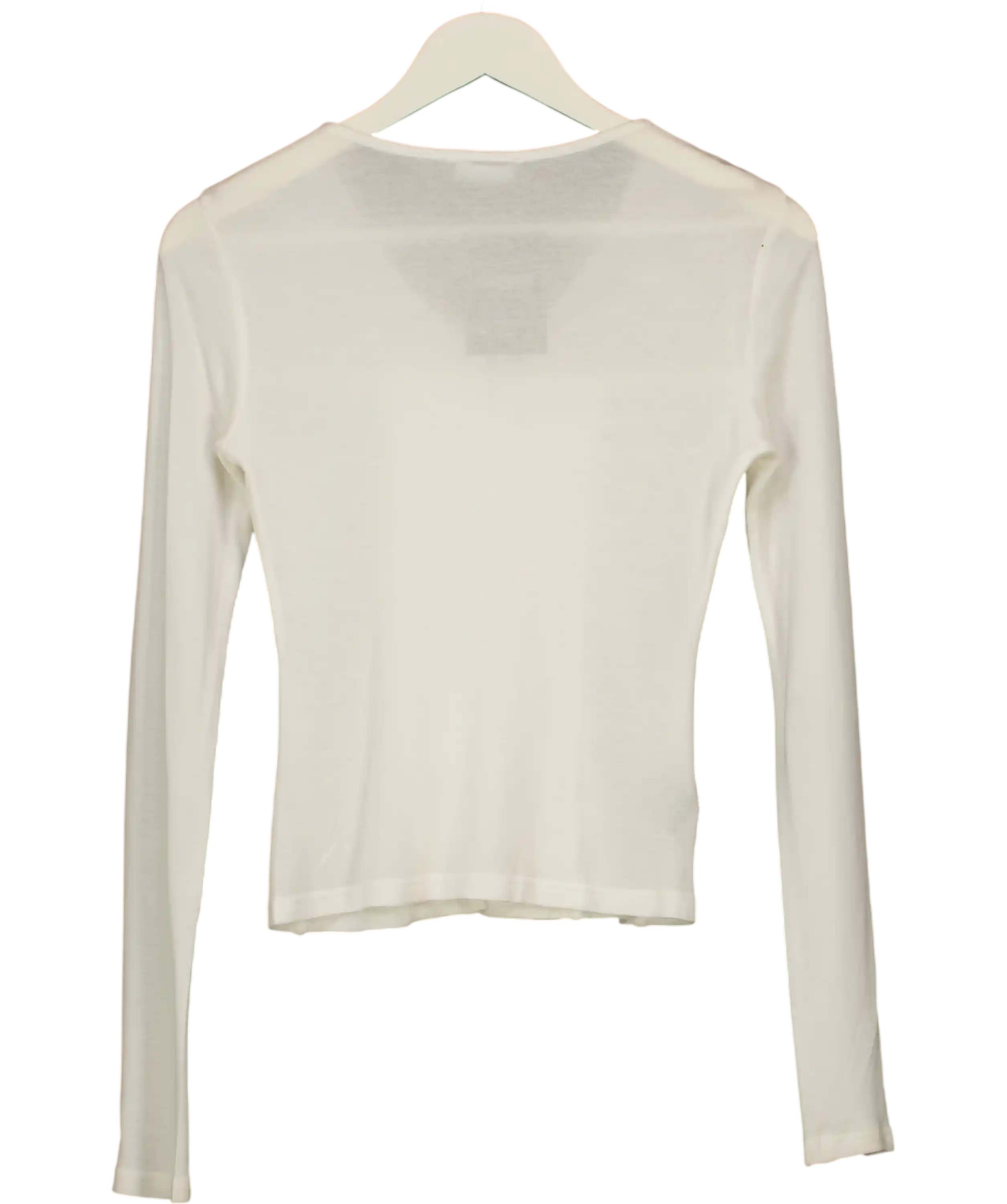 Runway ticket White Long Sleeve Button Up Top UK S