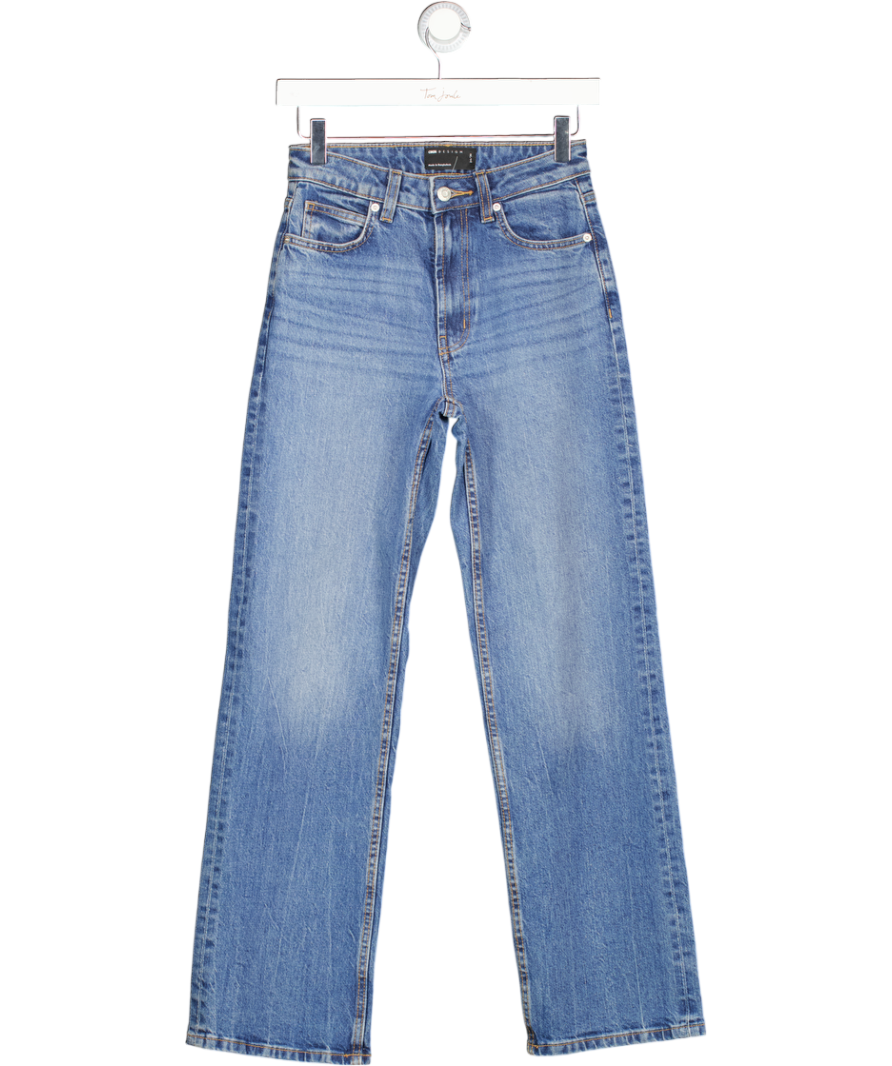 ASOS Blue Straight Leg Mid Wash Jeans W24