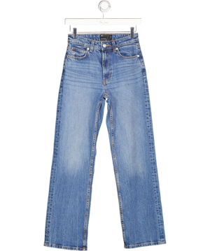 ASOS Blue Straight Leg Mid Wash Jeans W24