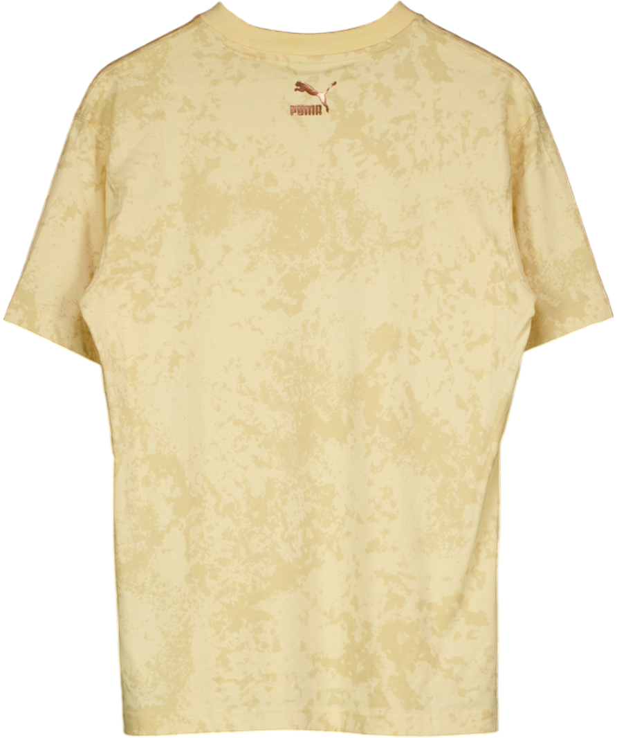 Puma Beige Davido Sacrifice Tee UK S