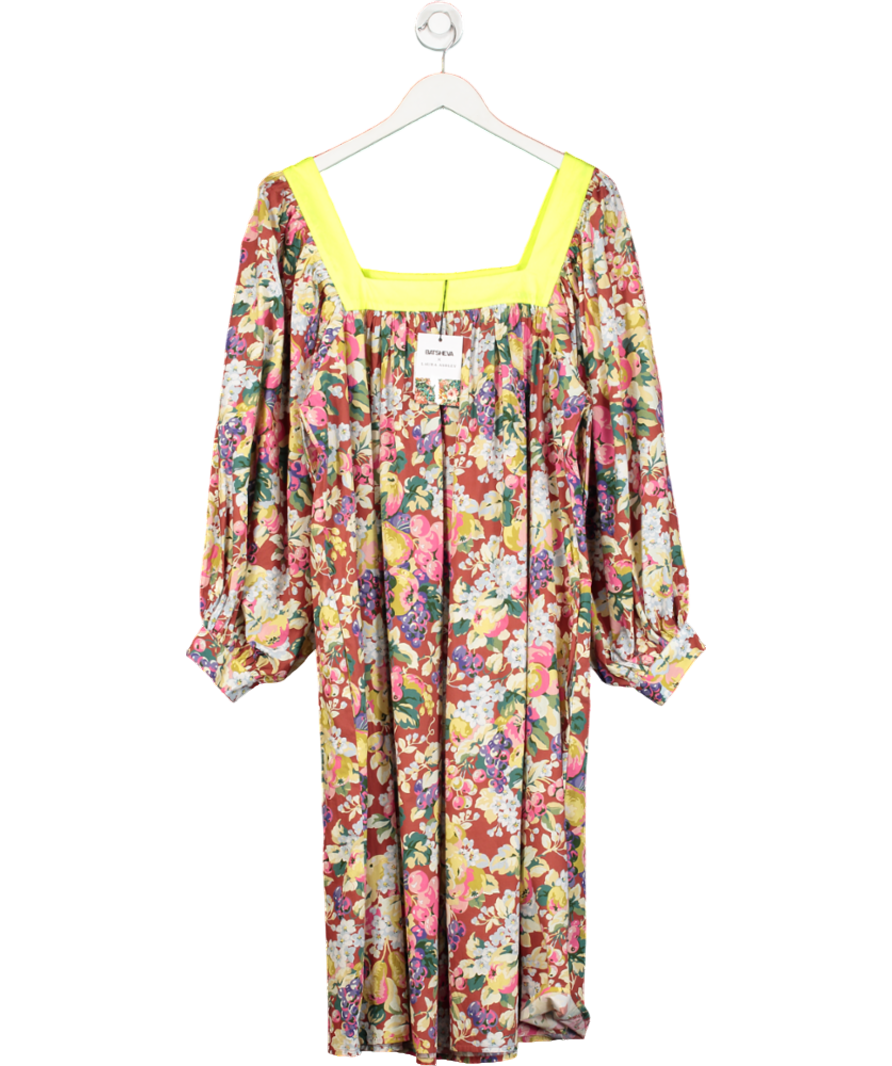 Batsheva x Laura Ashley Red Beaumaris Dress UK 16