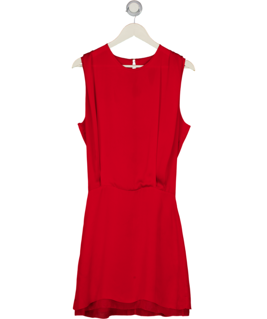 ACNE STUDIOS Vintage Red Silk Mini Dress FR34 UK 6