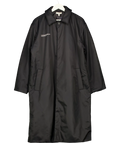 PANGAIA Oversize Flower Warmth Black Padded Overcoat UK S