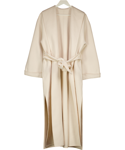 BY MALENE BIRGER Cream Ivory CLASSIC Relaxed Fit Trullem Wool Coat Sz32 UK XXS