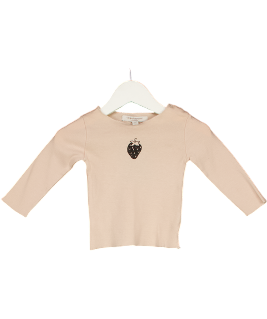 Caramel baby & child Pink Strawberry Long Sleeve Top 0-3 Months