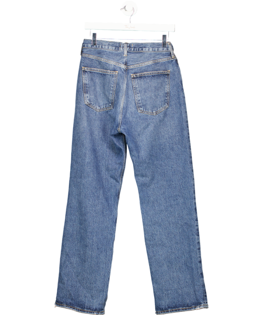 AGOLDE Blue Fran Low Slung Easy Straight Jeans W28