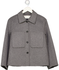 ARKET Grey Double Faced Wool Jacket UK 6