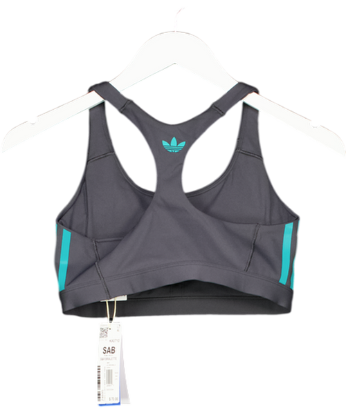 adidas Grey Sporty & Rich Bralette UK S