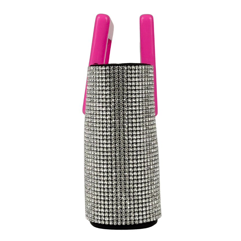 MARINA RAPHAEL Pink / Silver Crsytal Embellished Evangelie Mini Bag0