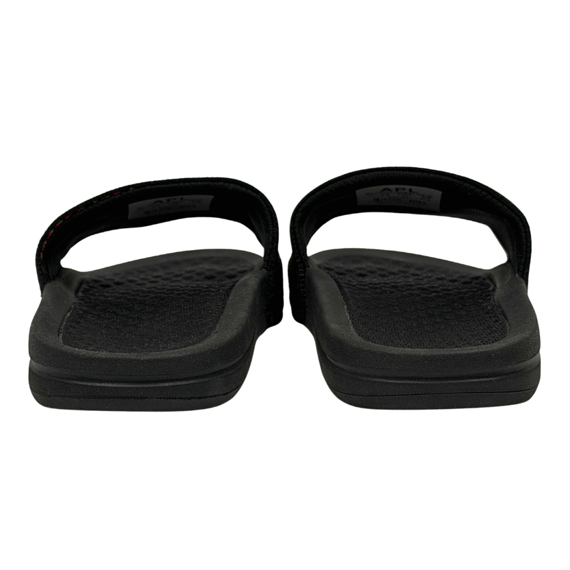 APL Black Rainbow Big Logo Techloom Slide Sandals UK 4.5 EU 37.5 👠