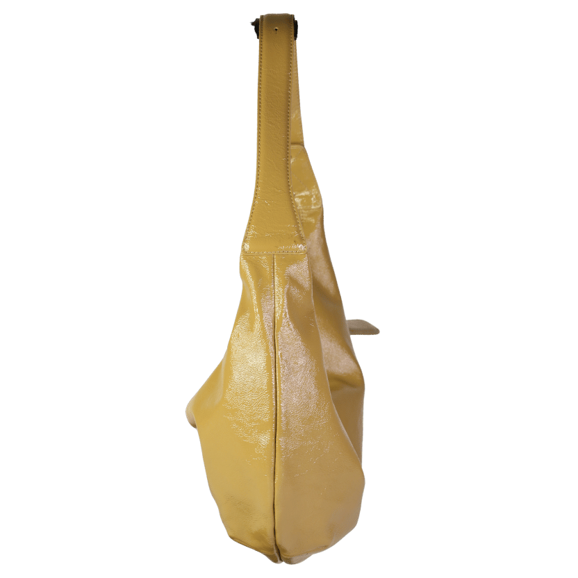 ARKET Beige Mid Size Curved Real Leather Shoulder Bag