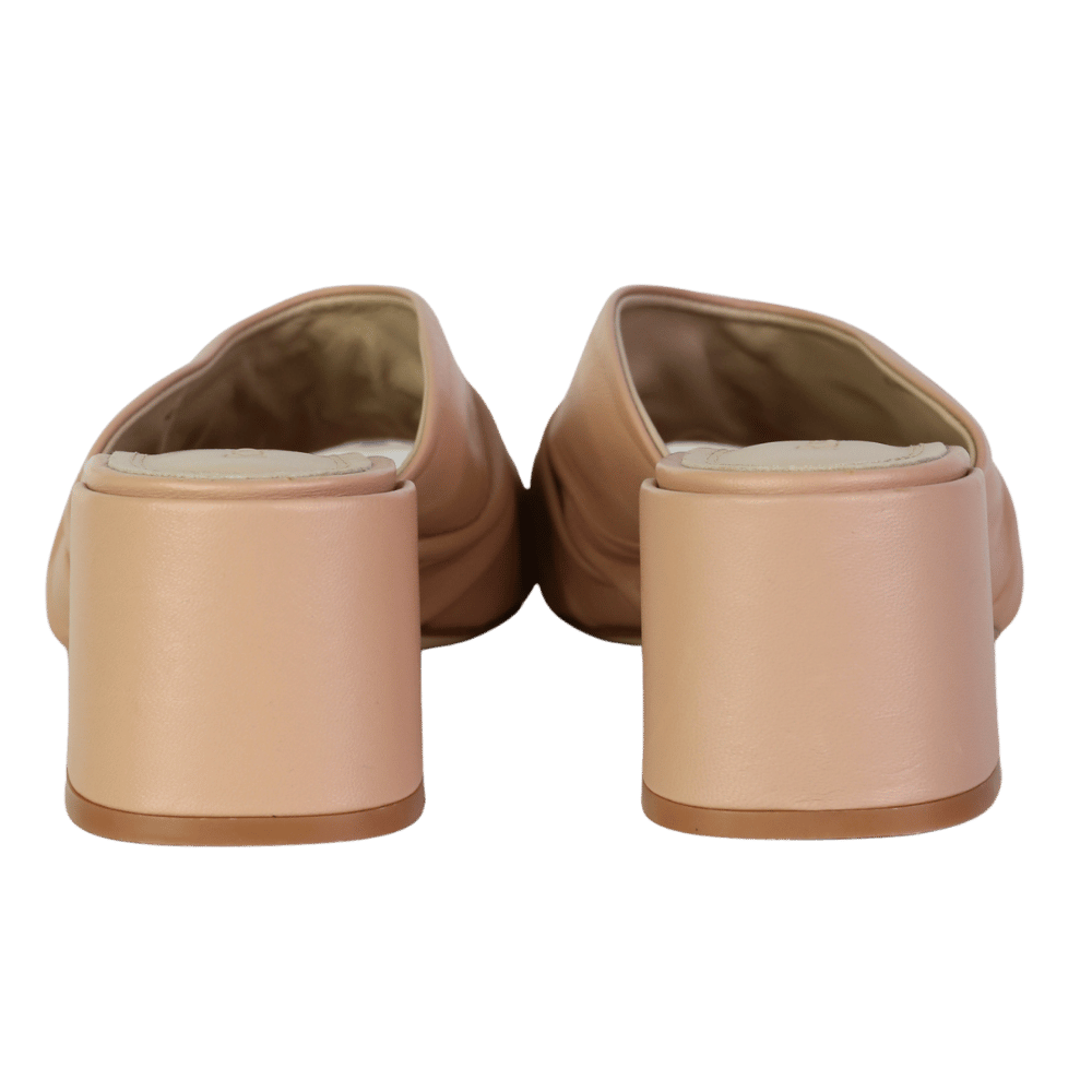 Russell & Bromley Pink Blush Linwood Leather Heeled Mules UK 7 EU 40 👠