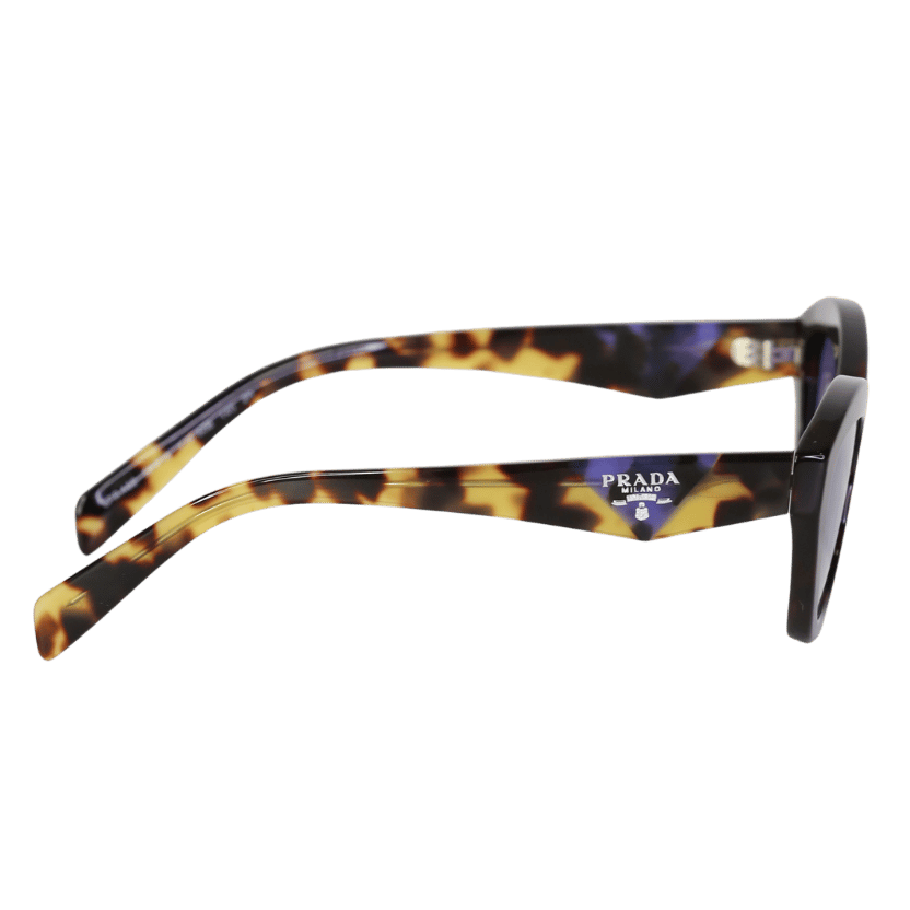 Prada Brown Havana/violet Spr A02 Logo Arm Butterfly Sunglasses in Case