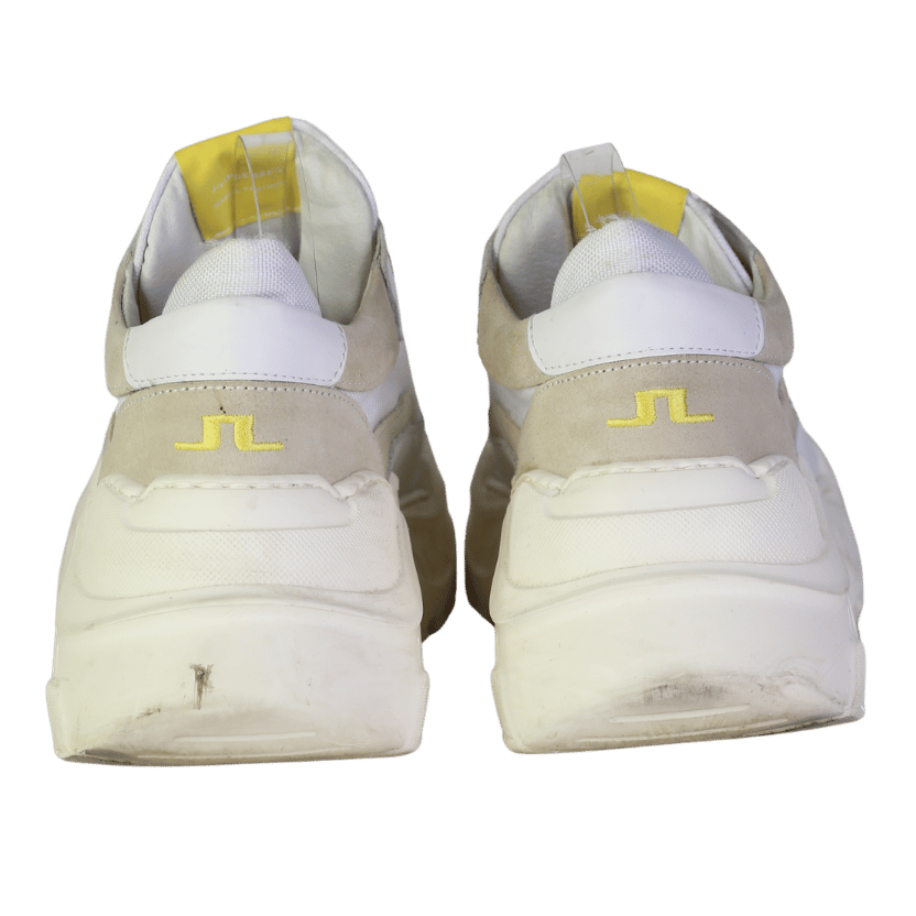 J.Lindenberg Cream Billie Minton Leather Trainers UK 9 EU 43 👞