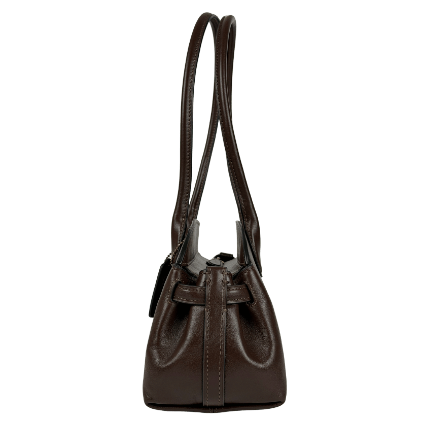 COACH Brown Empire 34 Leather Carryall Bag One Size