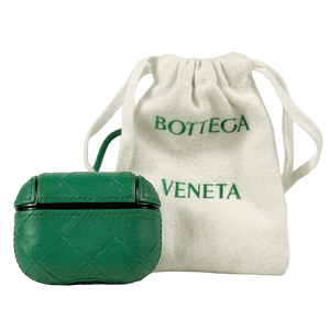 BOTTEGA VENETA Airpod Pro Green Woven Leather Case One Size