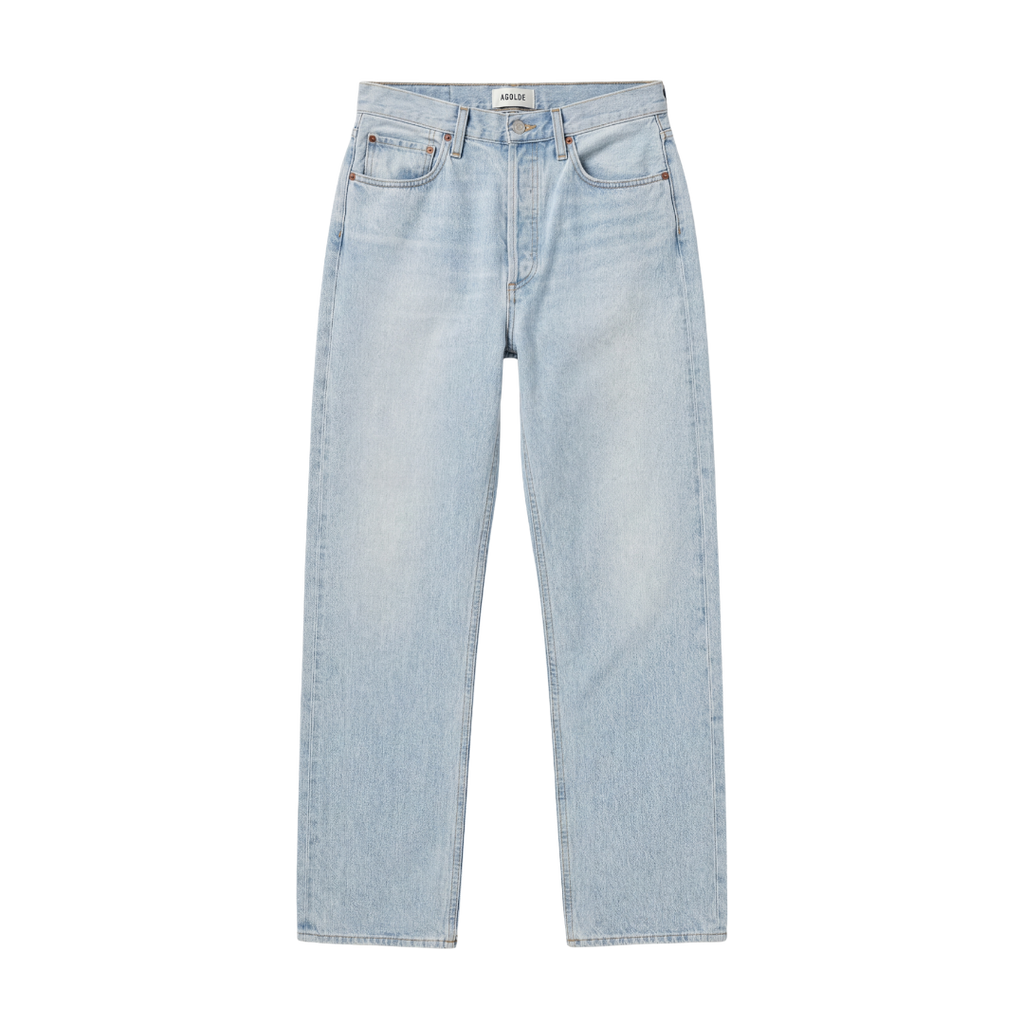 AGOLDE Light Blue High Rise Relaxed Straight Jeans W27