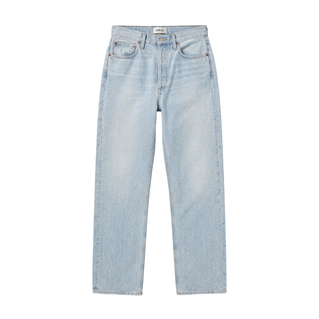 AGOLDE Light Blue High Rise Relaxed Straight Jeans W27