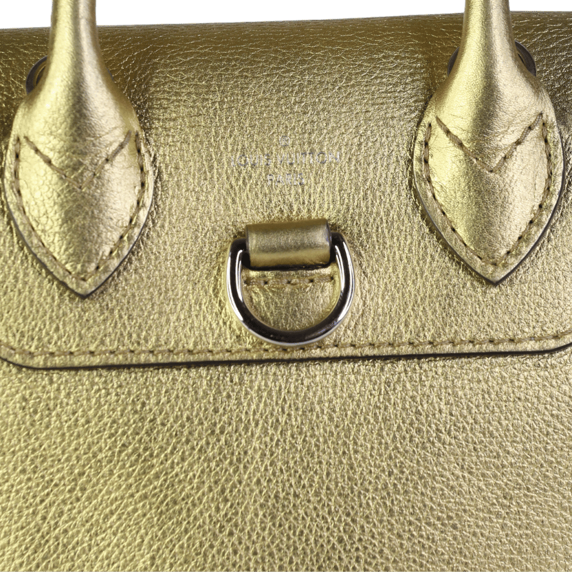 Louis Vuitton Lockme Mini Rucksack Backpack M54575 Leather Metallic Gold