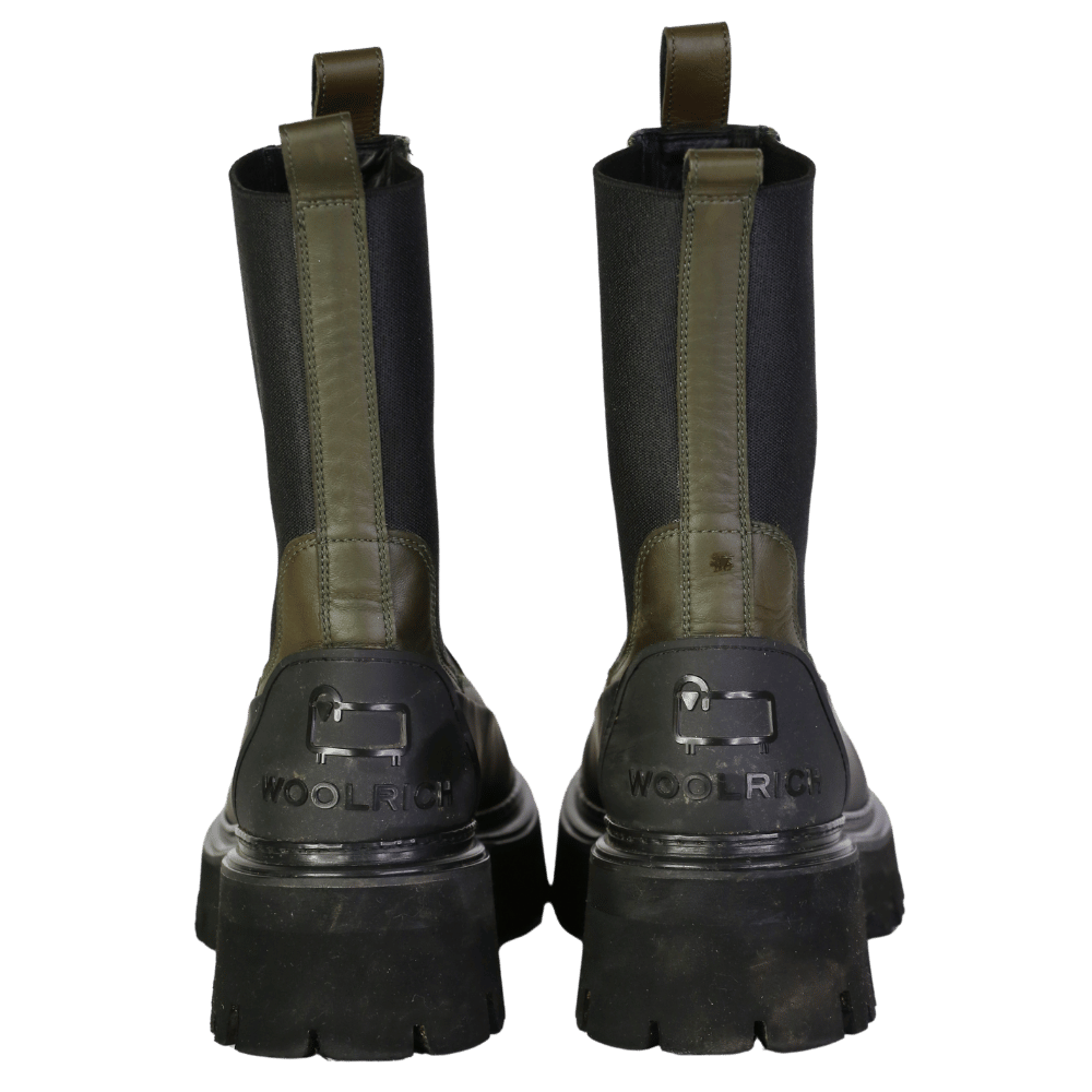 woolwich Green Leather Chelsea Boots UK 4 EU 37 👠