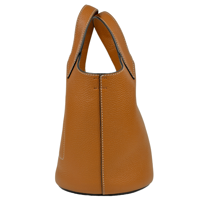 VERONICA BEARD Anchor Bag Tan Brown Leather Top-handle Bag