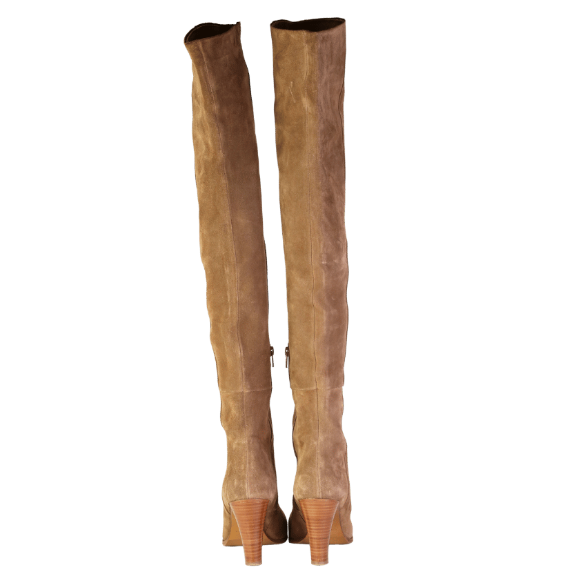 Sezane Brown Anaelle Thigh High Boots UK 8 EU 41 👠