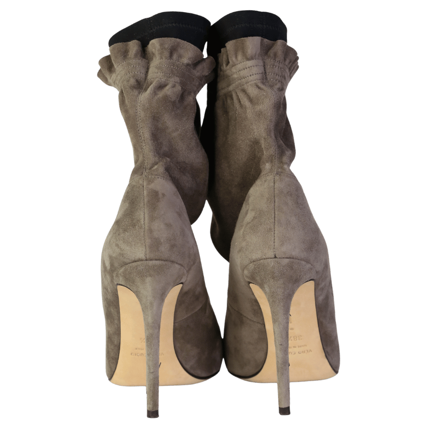 benedita boroli Grey Suede Ankle Boots UK 5.5 EU 38.5 👠