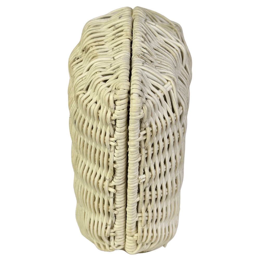 Mint Velvet Cream Structured Shell Clutch Bag With Chain Strap One Size