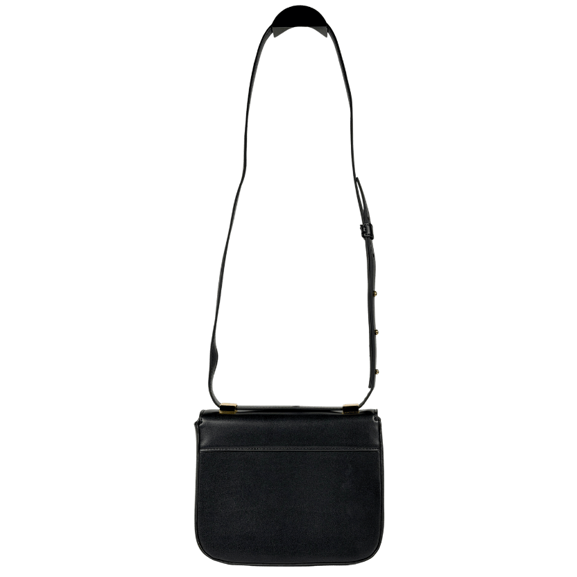 DEMELLIER LONDON The Vancouver Leather Handbag Smooth Black Leather