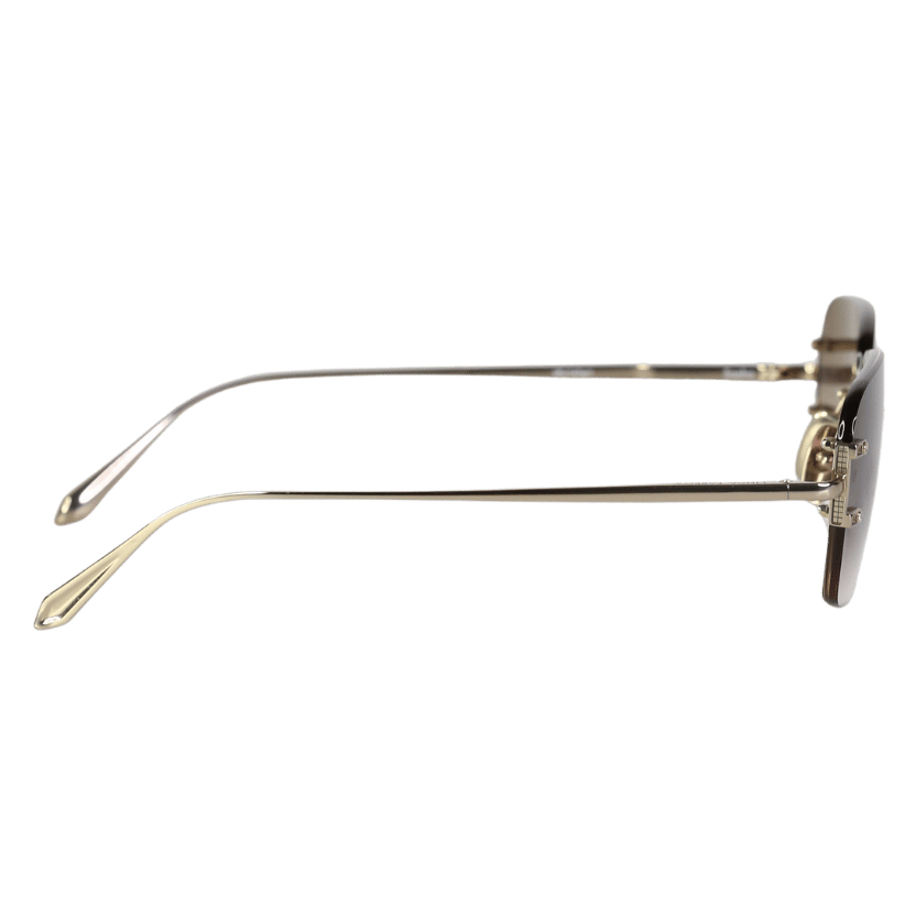 Linda Farrow Brown Sasha Square Sunglasses In Mocha One Size